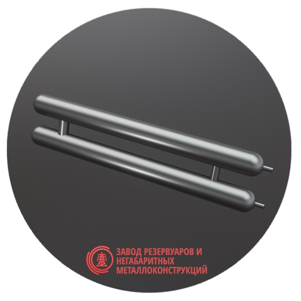 Регистры отопления двухрядные РСЭ-2x219x5.0-1000 мм